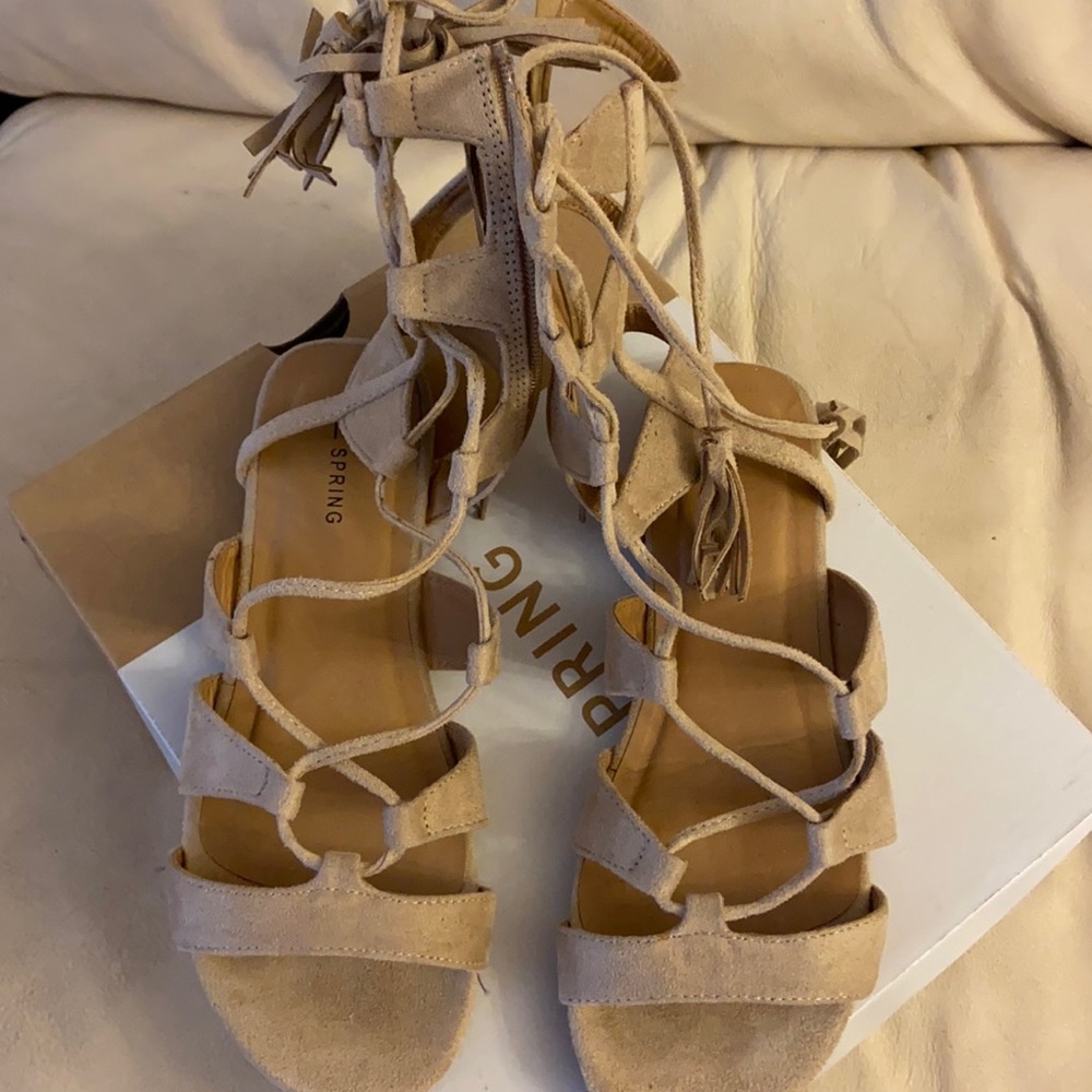 Suede Gladiator Sandals
